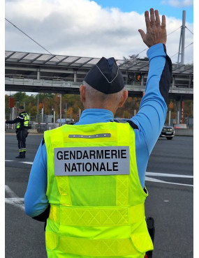 Gilet HV Police route EN20471 classe 2 avec LED TAILLE 2XL/3XL