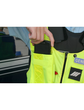 Gilet HV Police route EN20471 classe 2 avec LED TAILLE 2XL/3XL