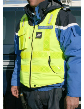 Gilet HV Police route EN20471 classe 2 avec LED TAILLE 2XL/3XL